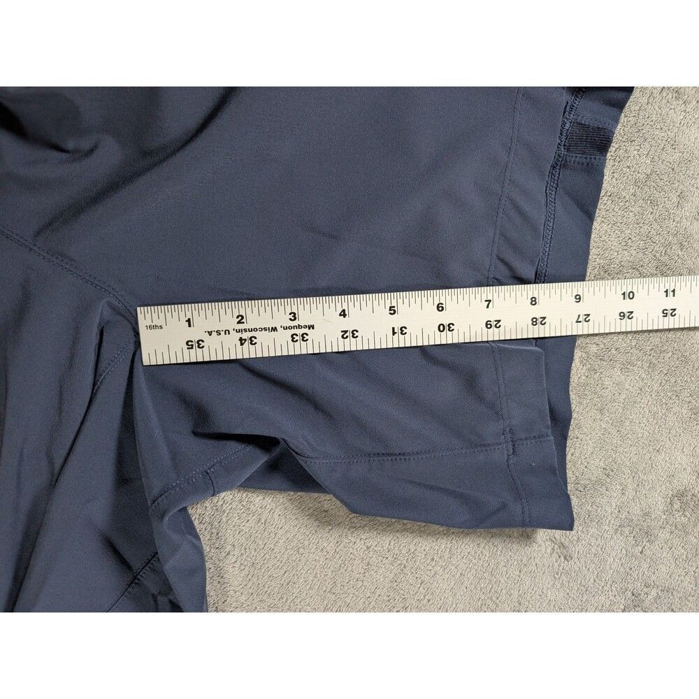 IBKUL Mens M Blue Performance Shorts 8" Quick Dry Stretch Golf Athletic - Picture 9 of 10